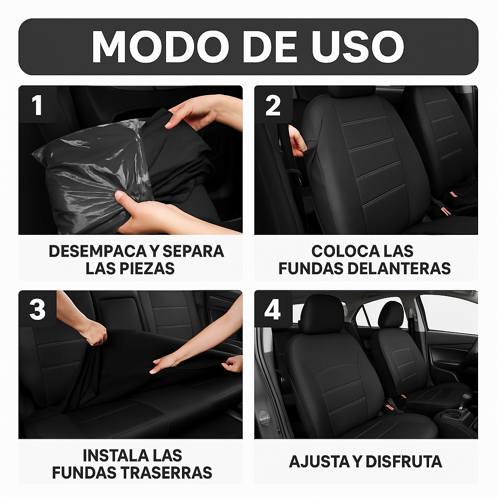 Cubreasientos Universal – Mantén los Asientos como Nuevos por Años