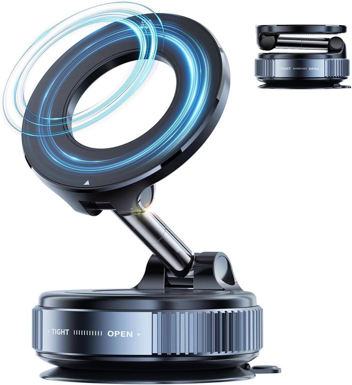 Soporte Magnético 360° para Celular 2x1 – Conduce Seguro – Mantén el Teléfono Firme al Instante