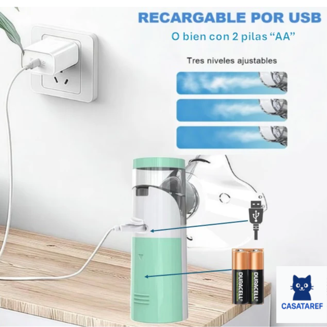 Nebulizador Portátil Infantil 2x1