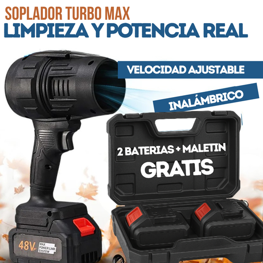 TurboSoplador PRO - Seca, limpia y desaloja polvo + REGALO 2 Baterías