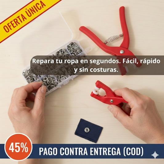 Pinza para Broches - Instala en Segundos - Arregla tu Ropa Hoy Mismo