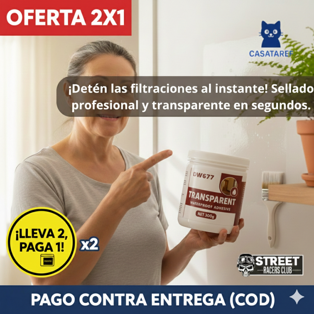 Adhesivo Impermeable - Sella Filtraciones - Repara grietas y goteras.