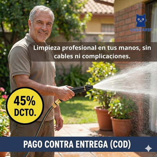 Pistola de Lavado Portátil – Limpieza Ajustable – Limpia Auto y Hogar en Minutos