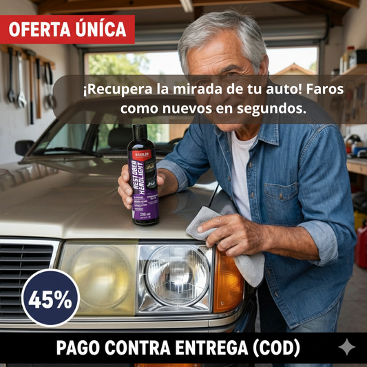 Restaurador de Faros – Limpia y Aclara – Visión Clara en Minutos