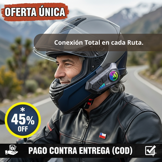 Intercomunicador Moto Bluetooth – Manos Libres Seguro – Habla y Escucha Mientras Conduces