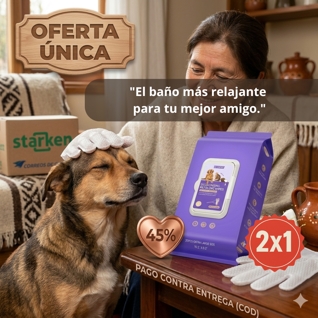 Guante de Baño Silicona para Mascotas – Limpia y Masajea – Tu Perro o Gato Disfruta el Baño Desde el Primer Uso