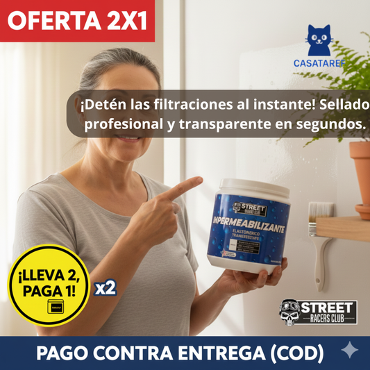 Adhesivo Impermeable - Sella Filtraciones - Repara grietas y goteras.