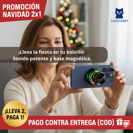 2x1: Altavoz Magnético – Sonido Claro en Cualquier Lugar –