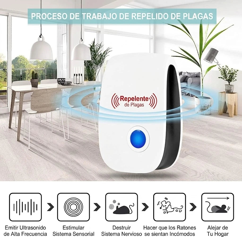 PlagaStop 6x1 - Ahuyenta Plagas de Tu Hogar Sin Veneno
