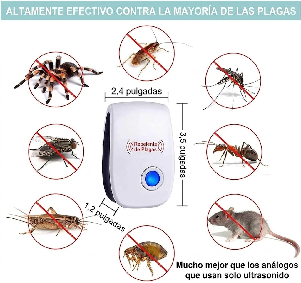 PlagaStop 6x1 - Ahuyenta Plagas de Tu Hogar Sin Veneno